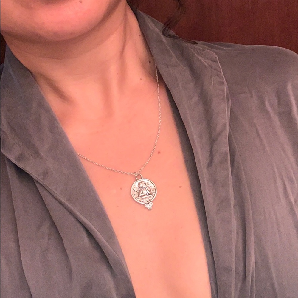 Sweet angel silver necklace